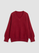 Poinsettia V-Neck Sweater